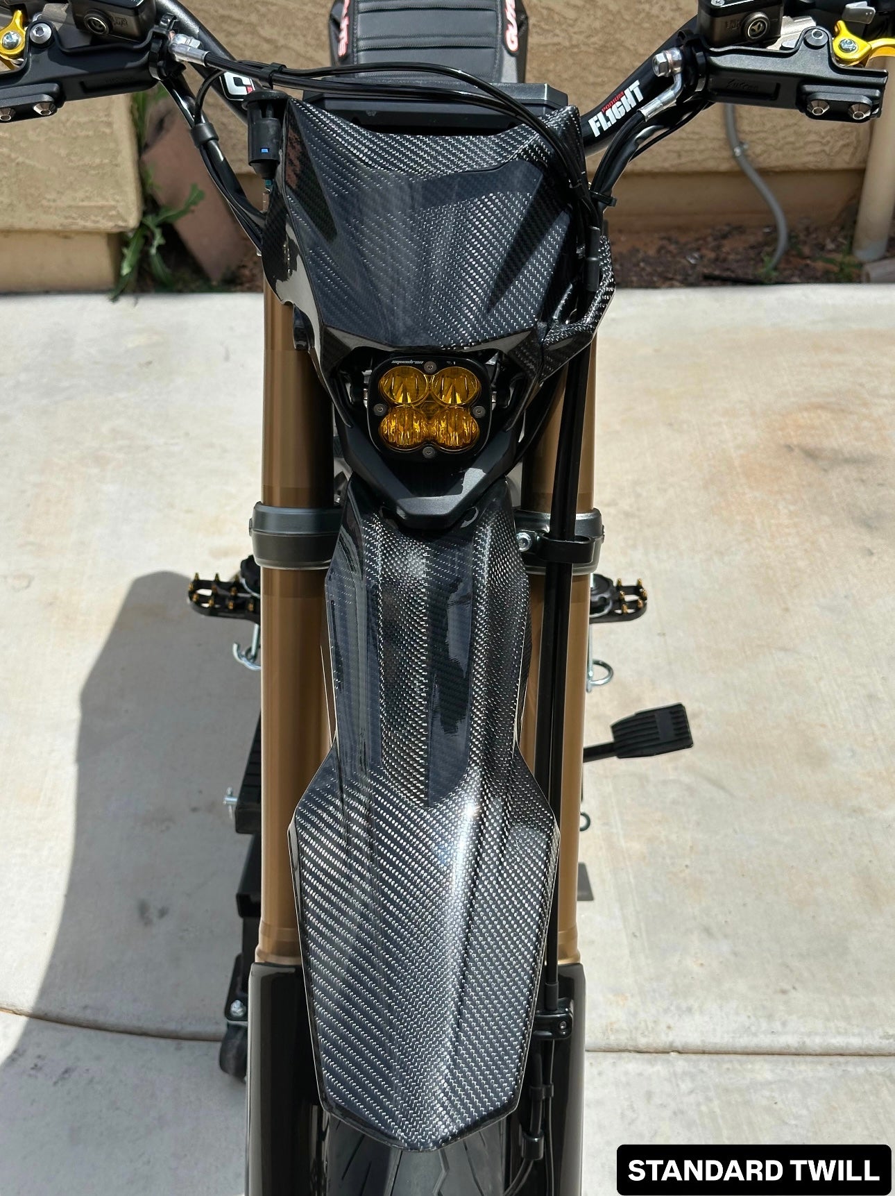 Surron Ultra Bee 100% Carbon Fiber Body Kit - STANDARD TWILL WEAVE